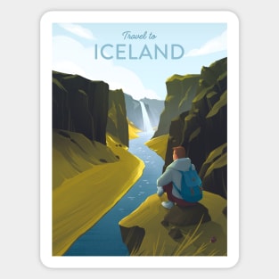 Travel to Iceland Sticker